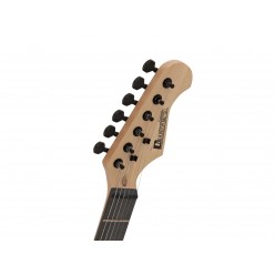 DIMAVERY ST-312 E-Guitar, black/black